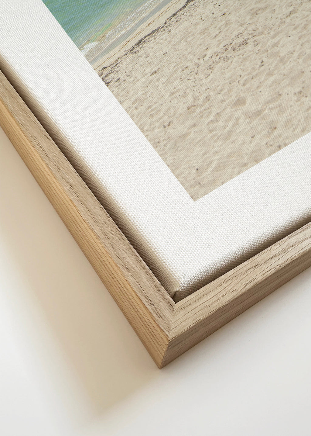 Caribbean Shore - Framed canvas detail