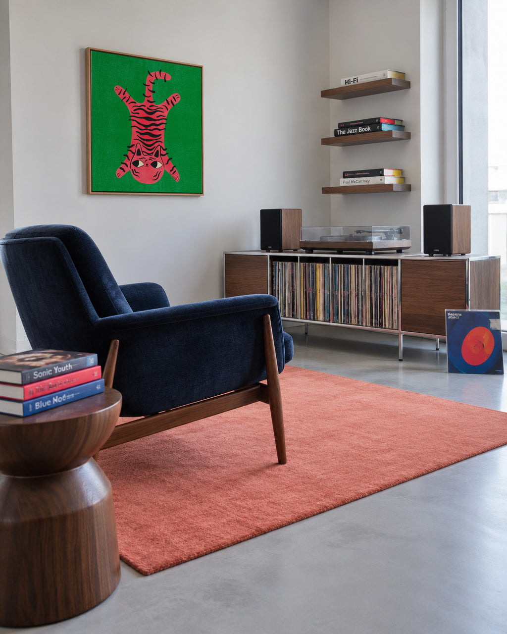 Cat Rug - Framed canvas in an interior