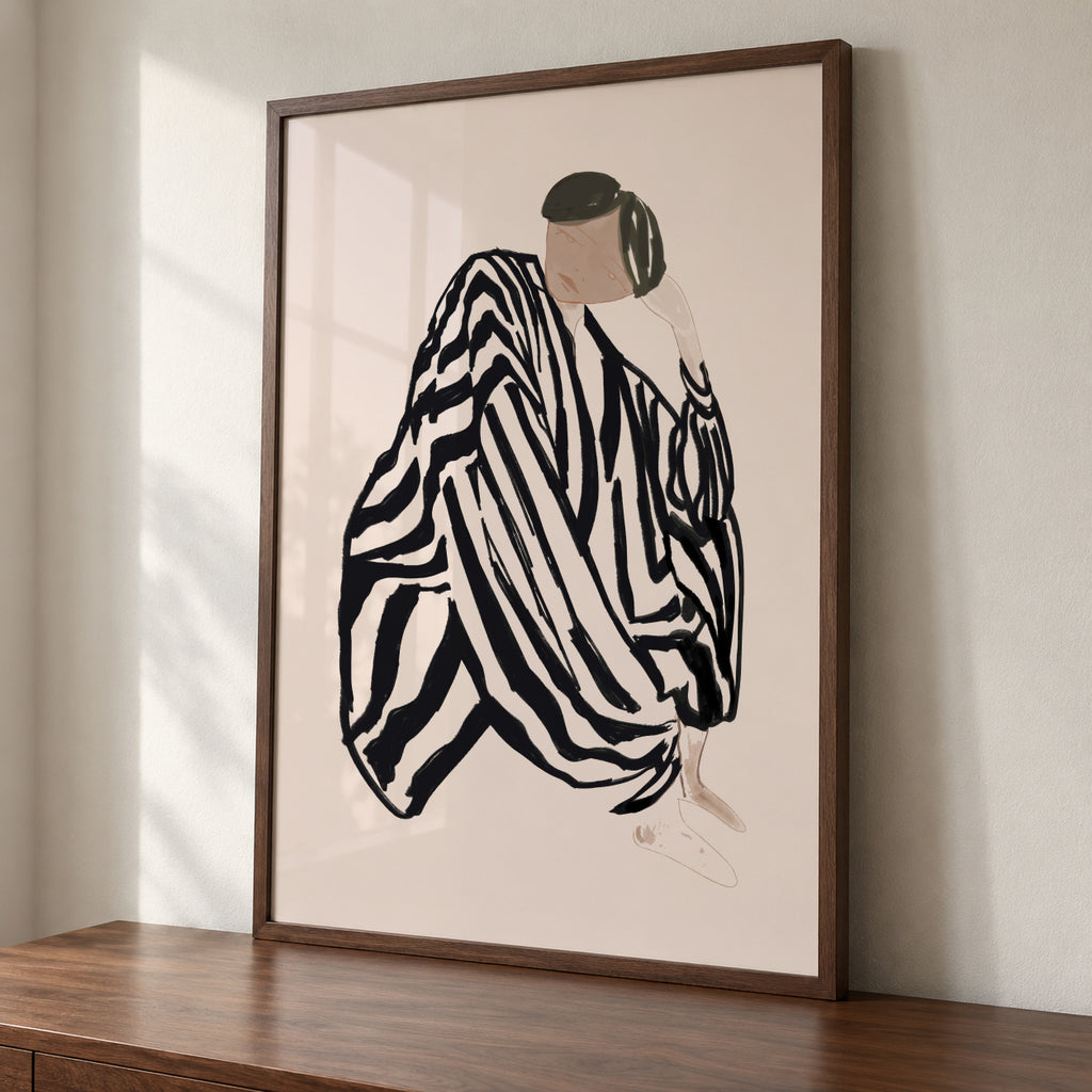 Female Figure 3 - Framed poster detail