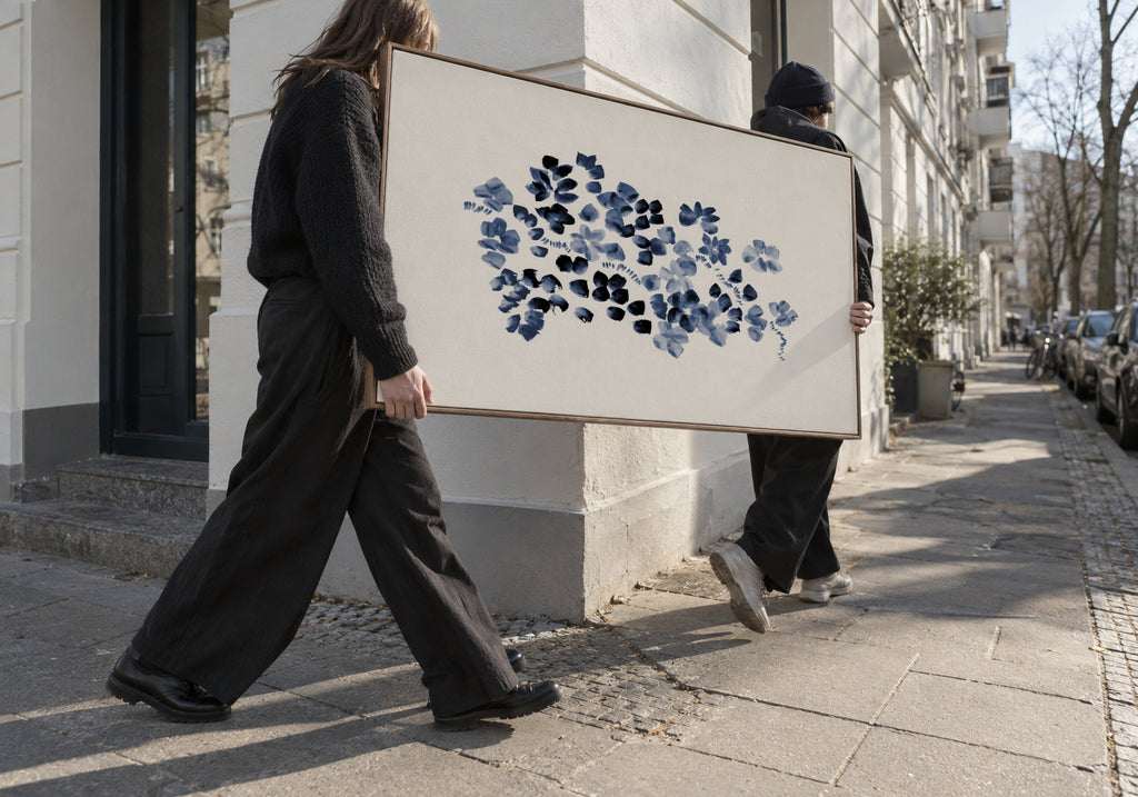 20 Blossoms On a Vine I 24x36 - Framed canvas in an interior