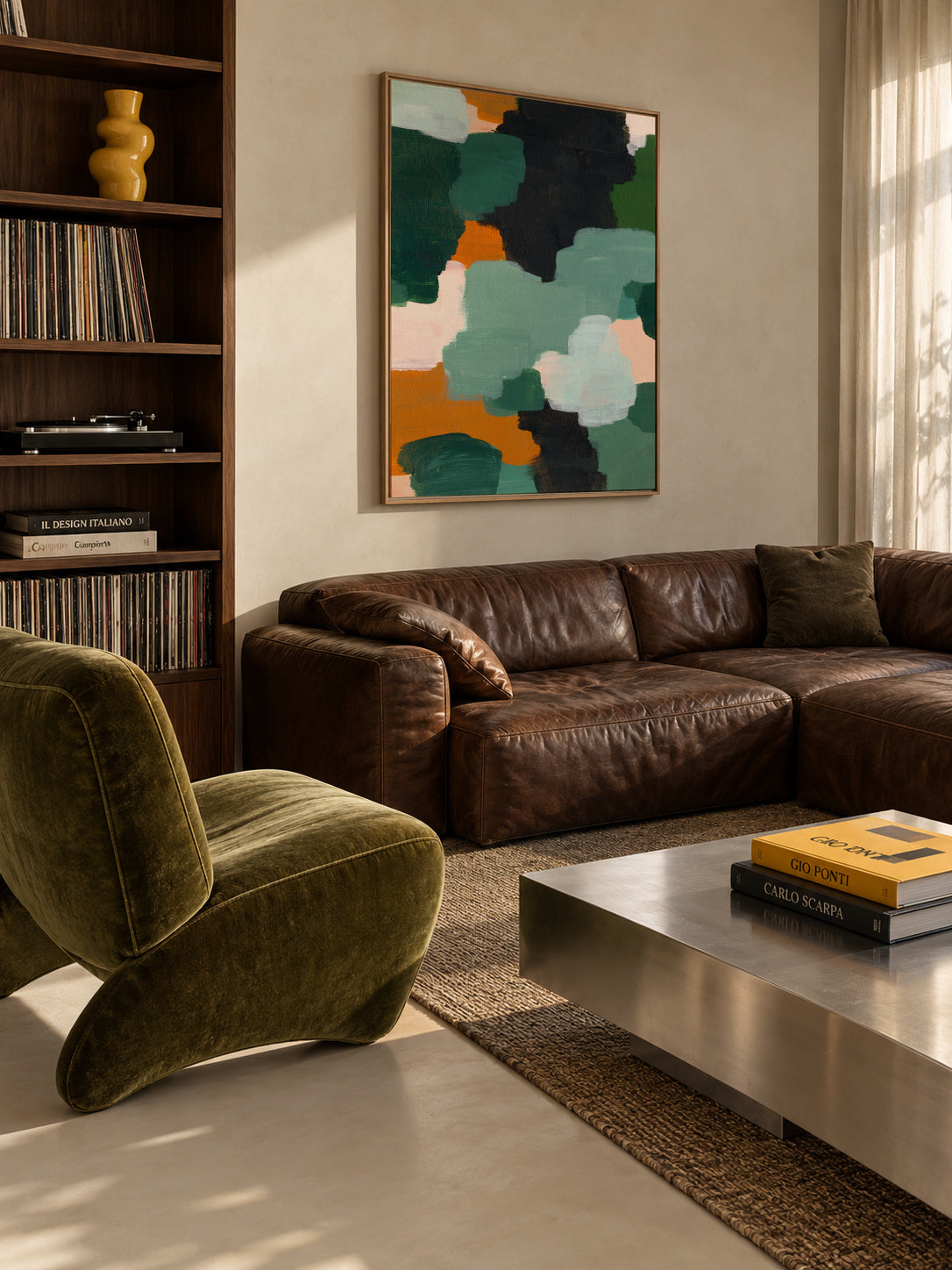 Abstract 64 - Framed canvas in an interior