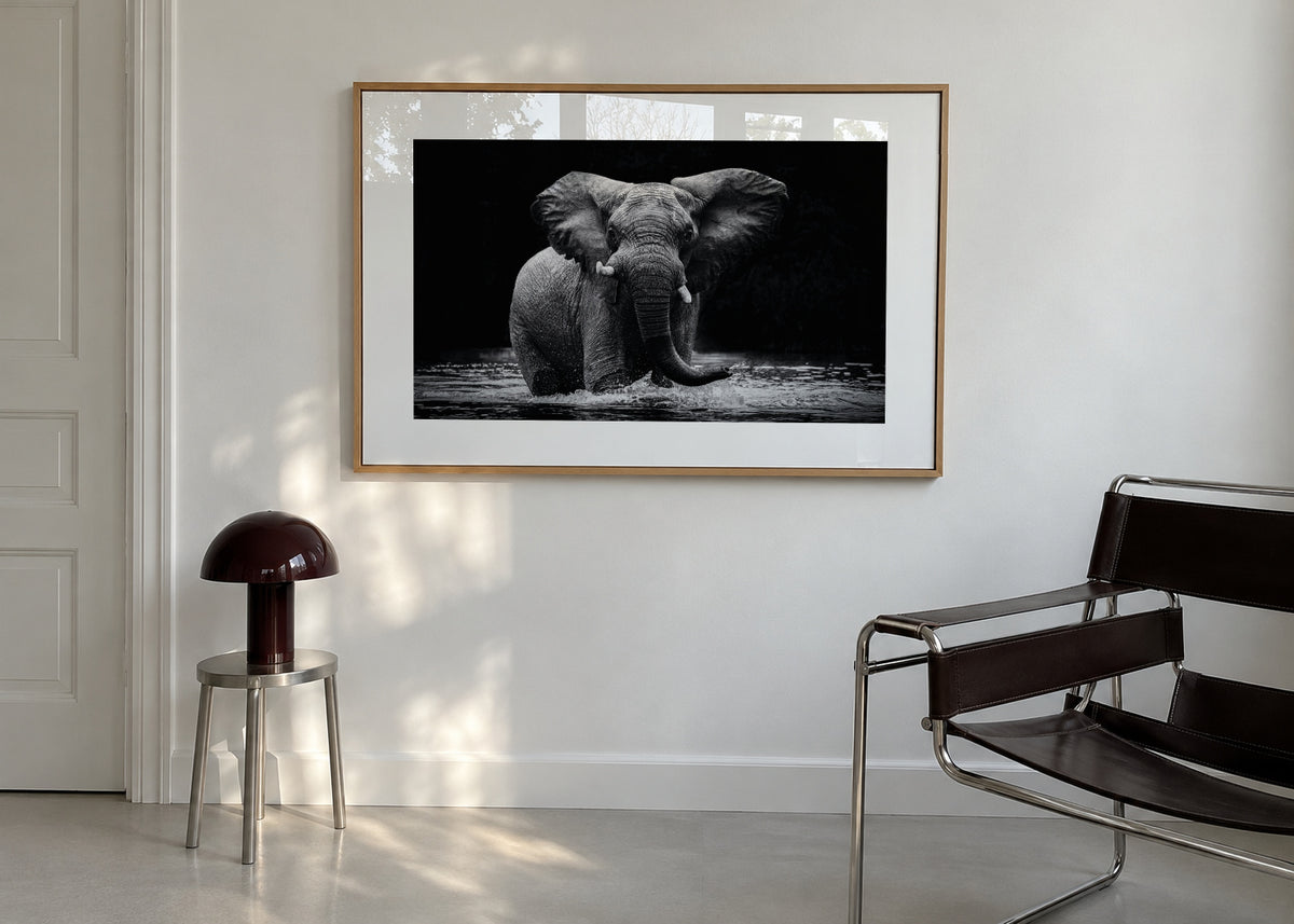 Power 1 - Framed poster in an interior
