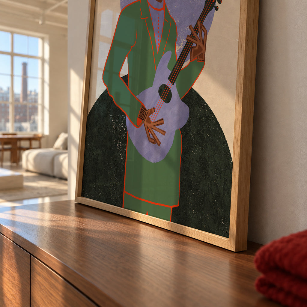 MUSICIAN GUY XII - Framed poster detail