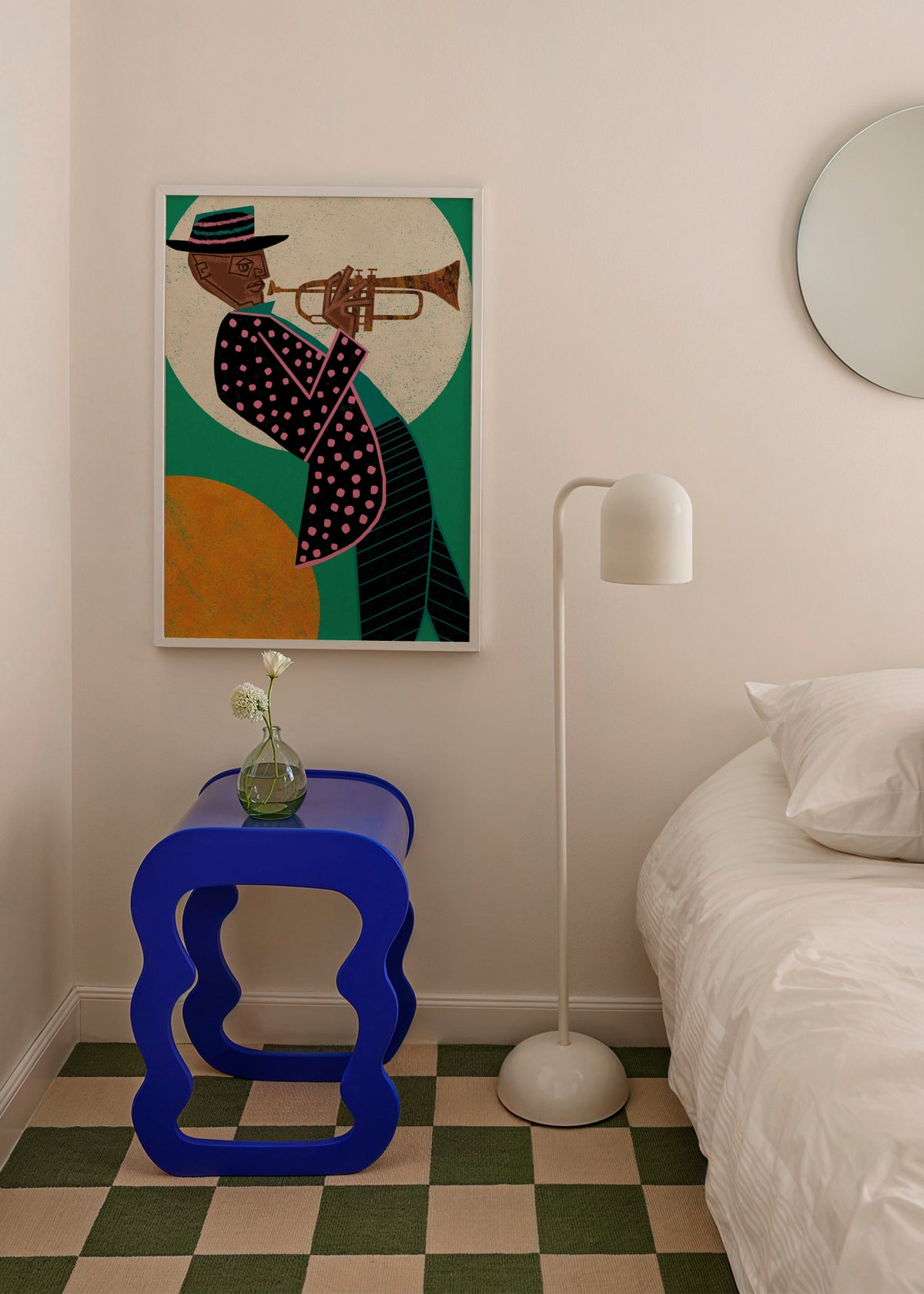 MUSICIAN GUY I - Framed poster in an interior