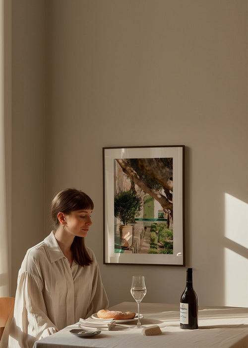 Lámina botánica de patio mediterráneo – Product1