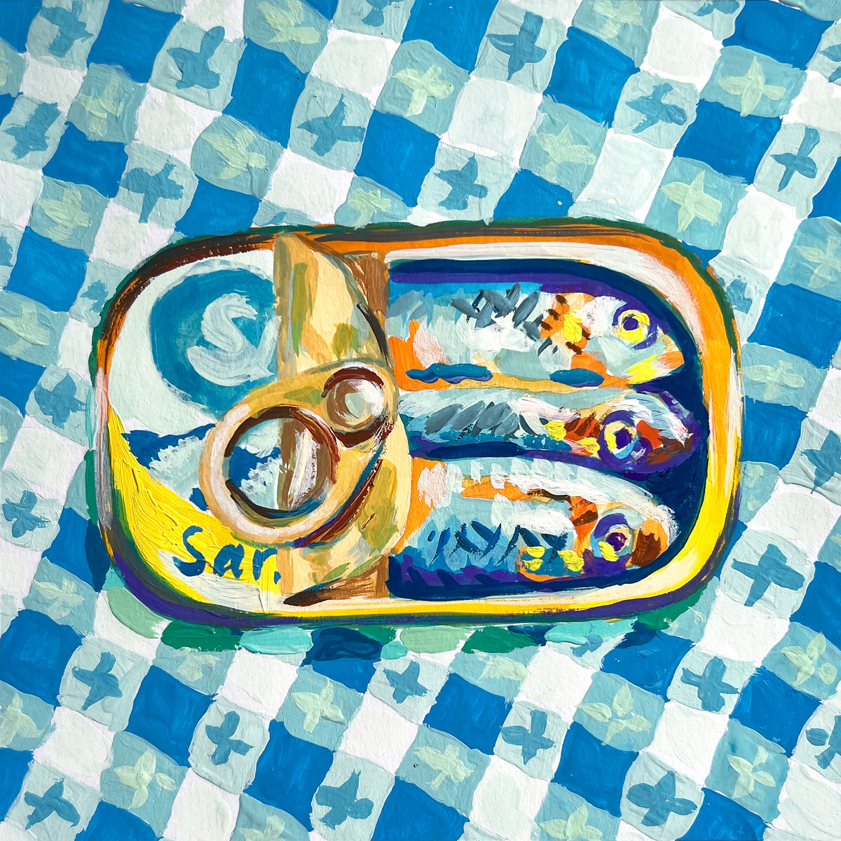 Tin of Sardines - Unframed art print
