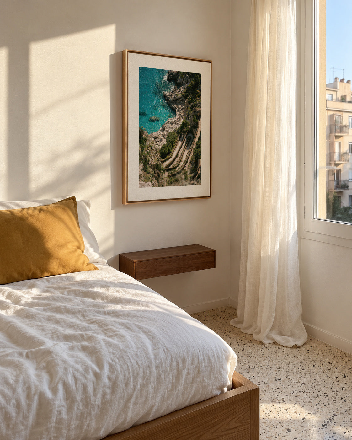 Gardens of Augustus - Framed canvas in an interior
