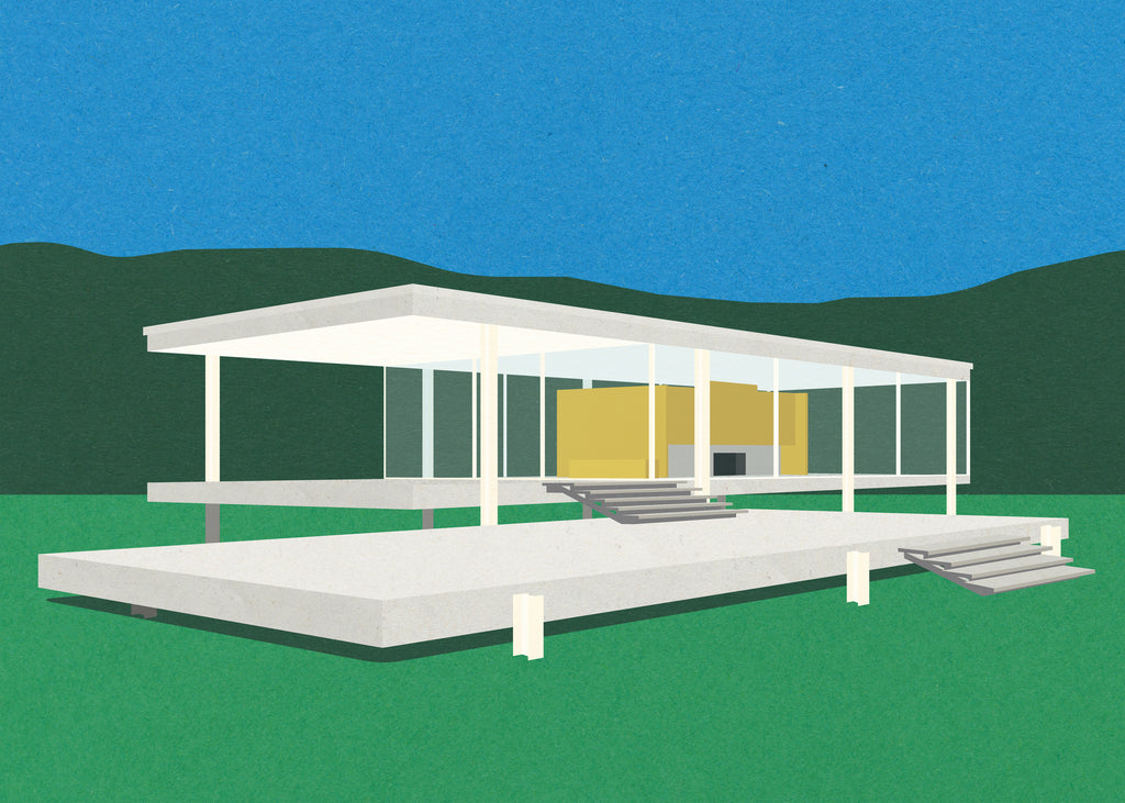 Ludwig Mies Van Der Rohe Farnsworth House - Unframed art print