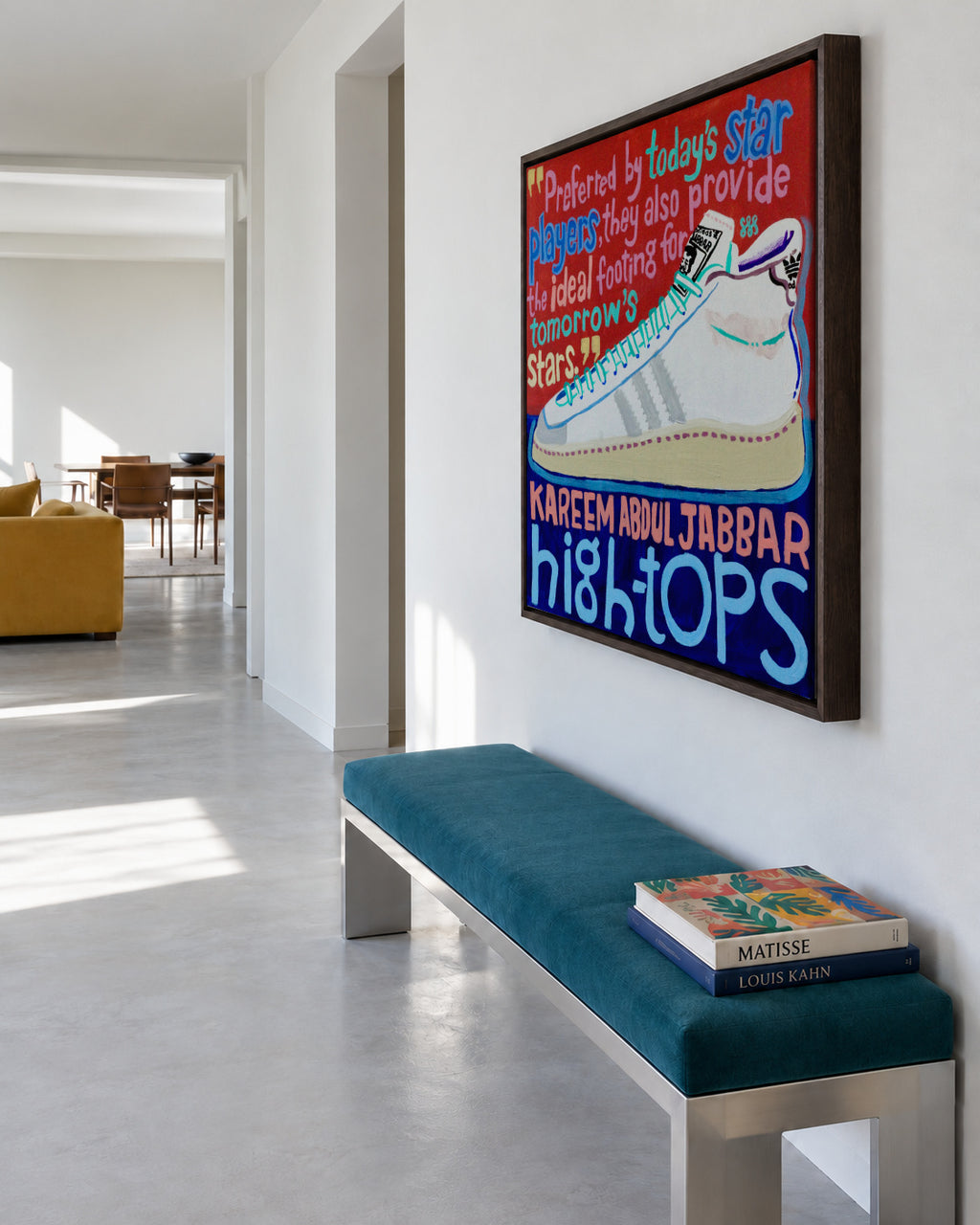 High Tops - Framed canvas in an interior