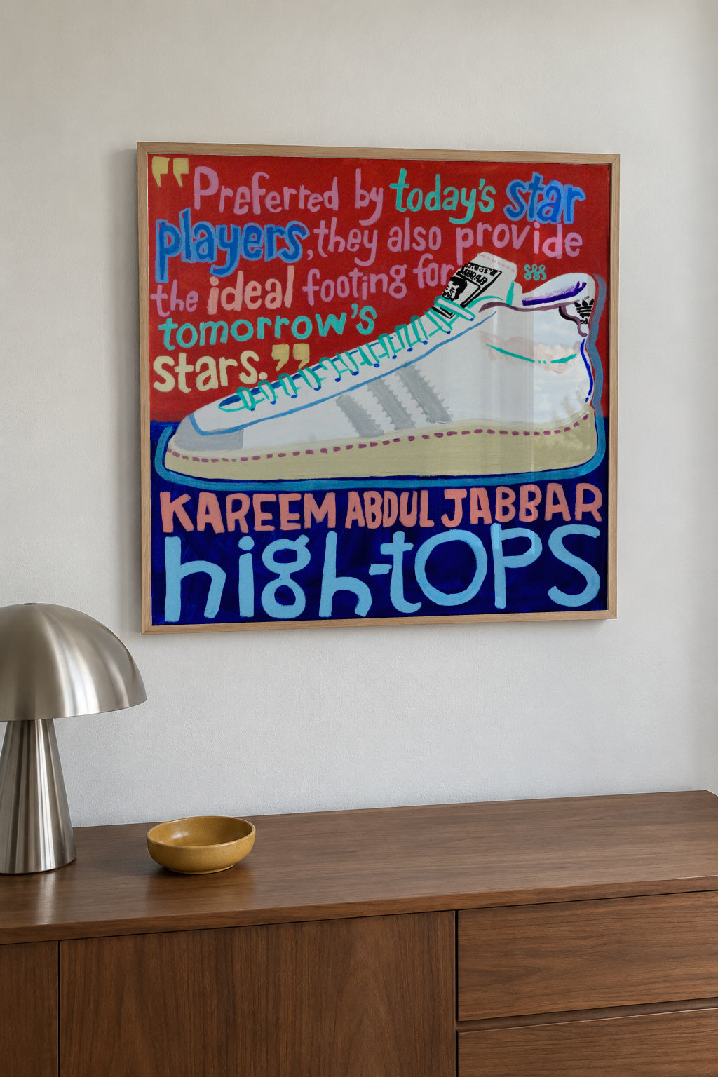 High Tops - Framed poster in an interior