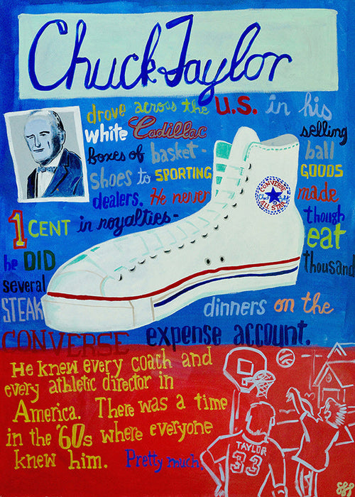 Cuadro deportivo Chuck Taylor zapatilla retro