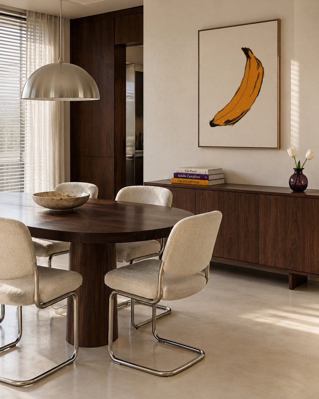 Banana - Framed canvas in an interior