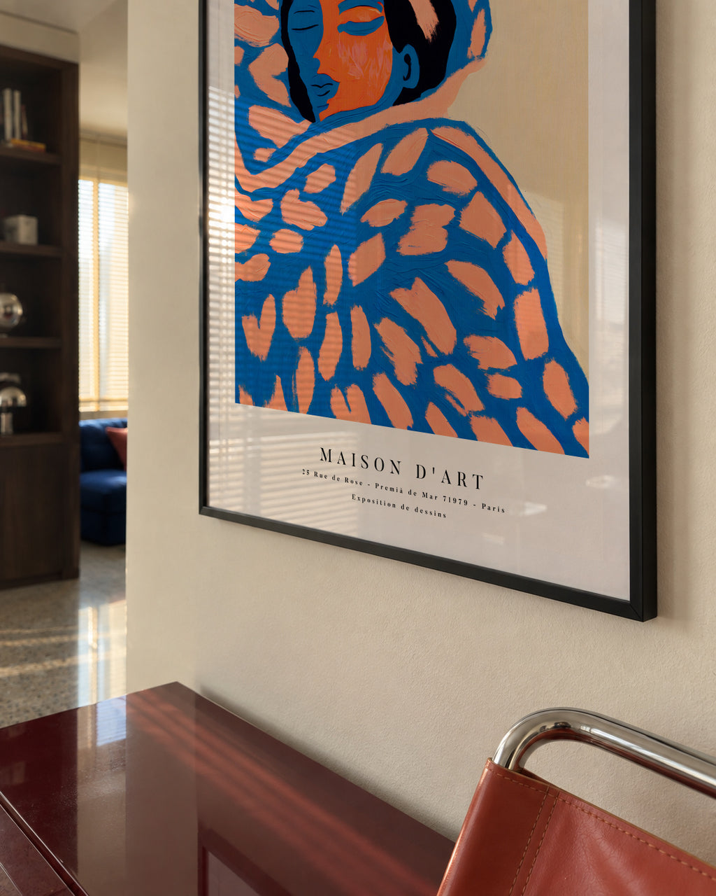Poster Portrait Series 02 - Framed poster in an interior