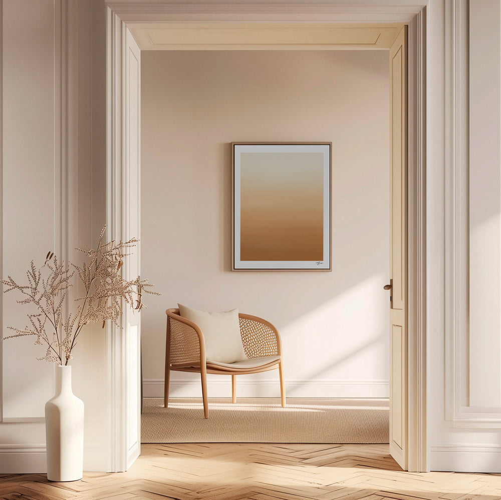 Cuadro de paisaje desértico degradado minimal – Canvas1