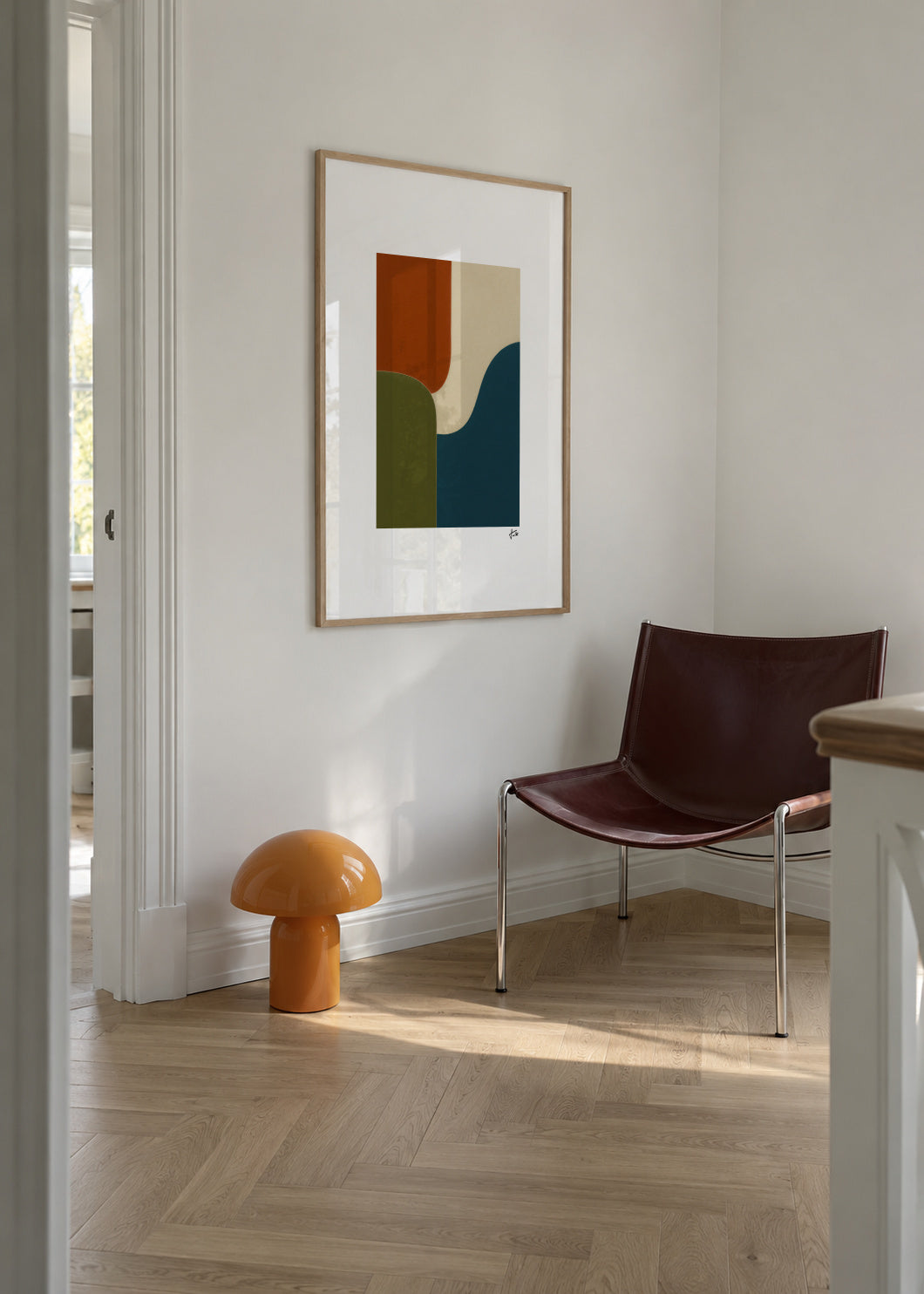 Soft Division - Framed poster in an interior