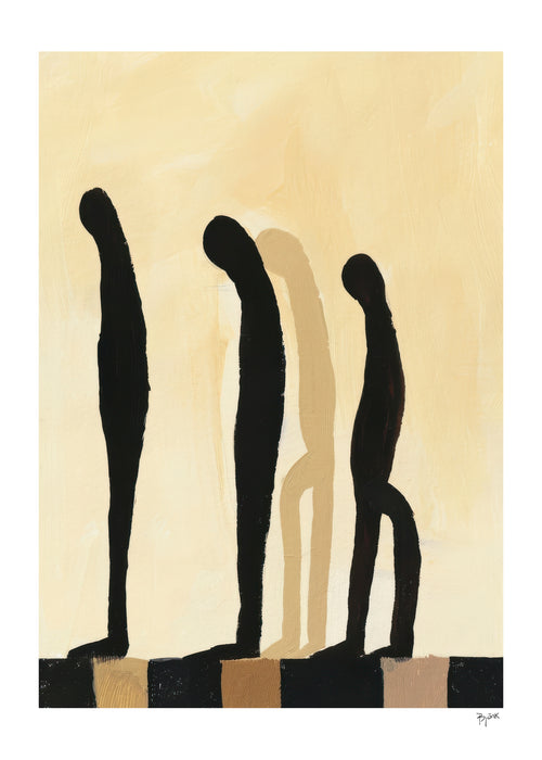 Three Figures I - Unframed art print