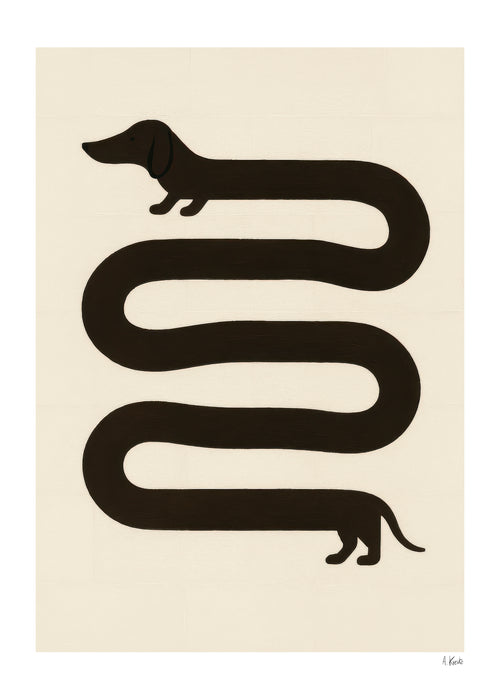Long Dog - Unframed art print