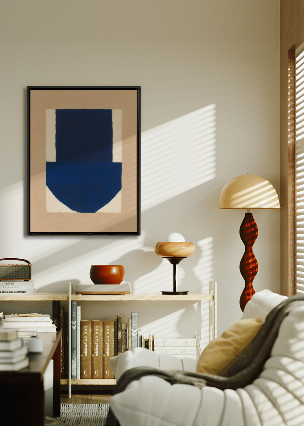 Navy Vessel - Framed canvas in an interior