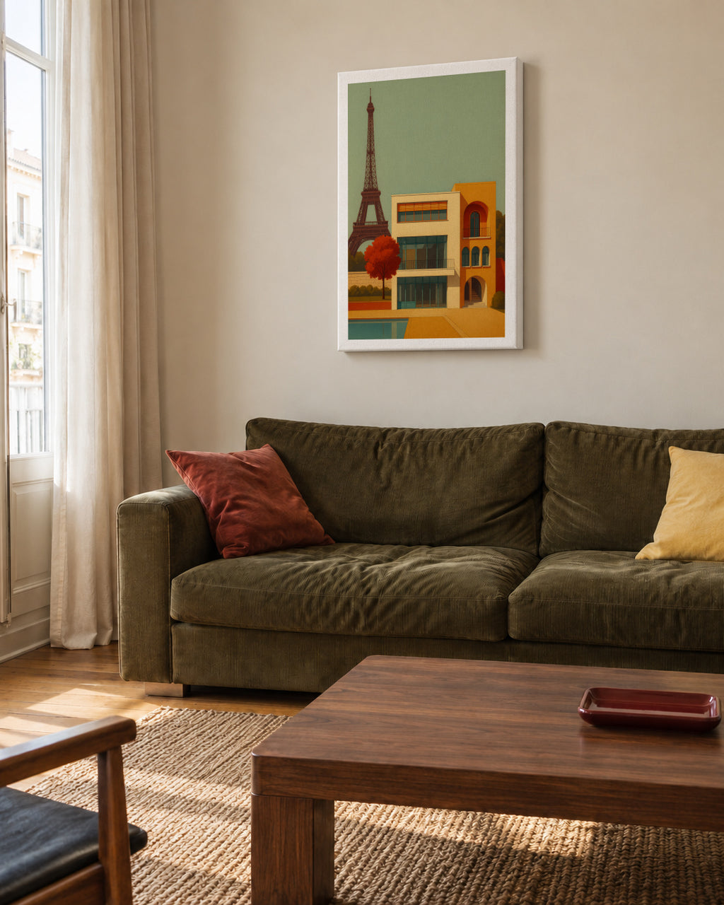 Paris Modern - Unframed canvas in an interior