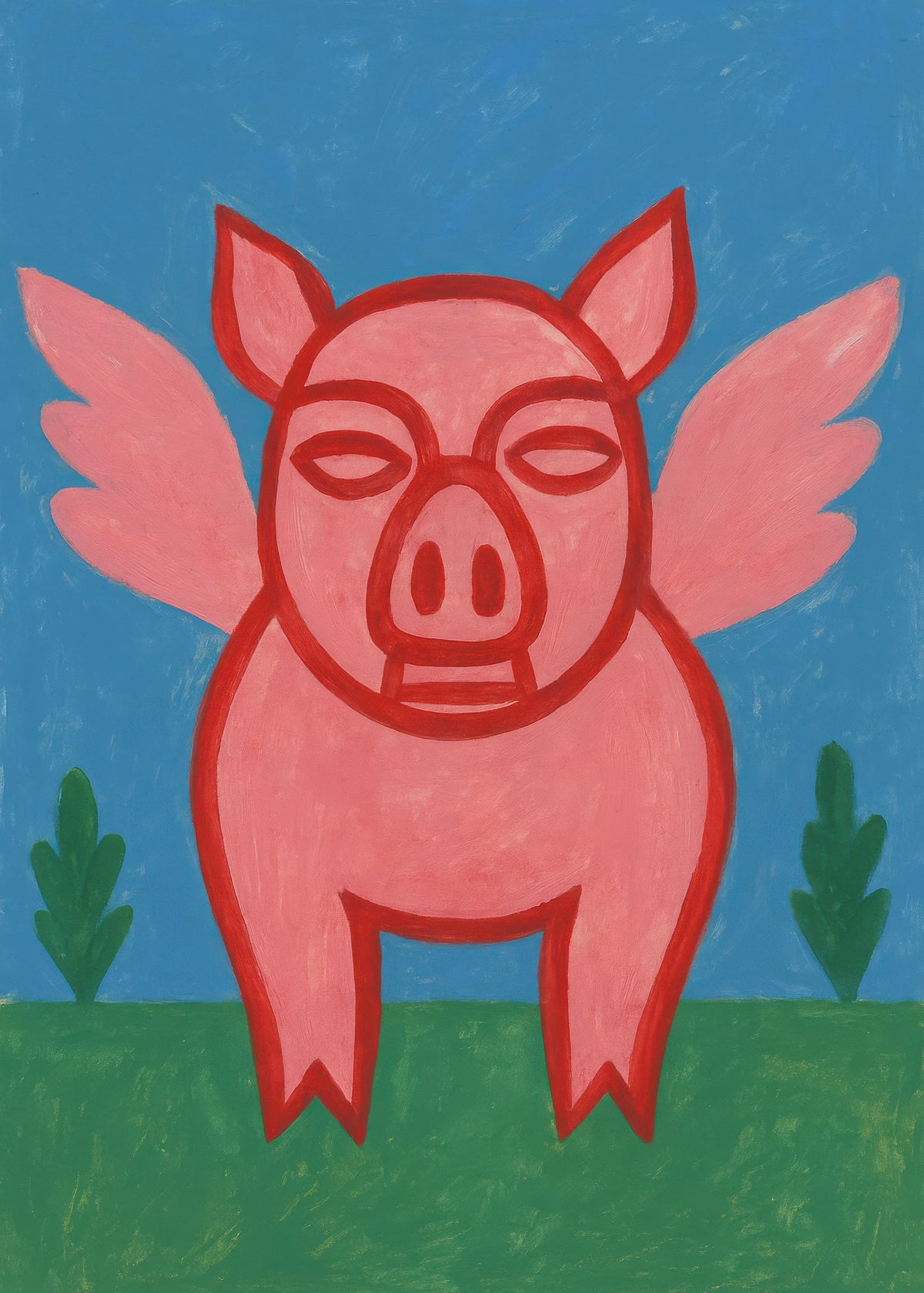 Flying Piglet - Unframed art print