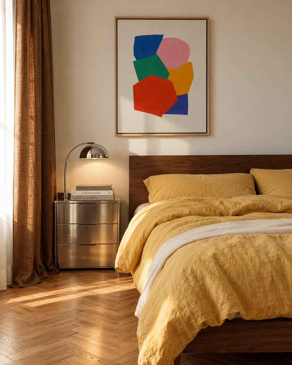 Primary Mosaic - Framed canvas in an interior