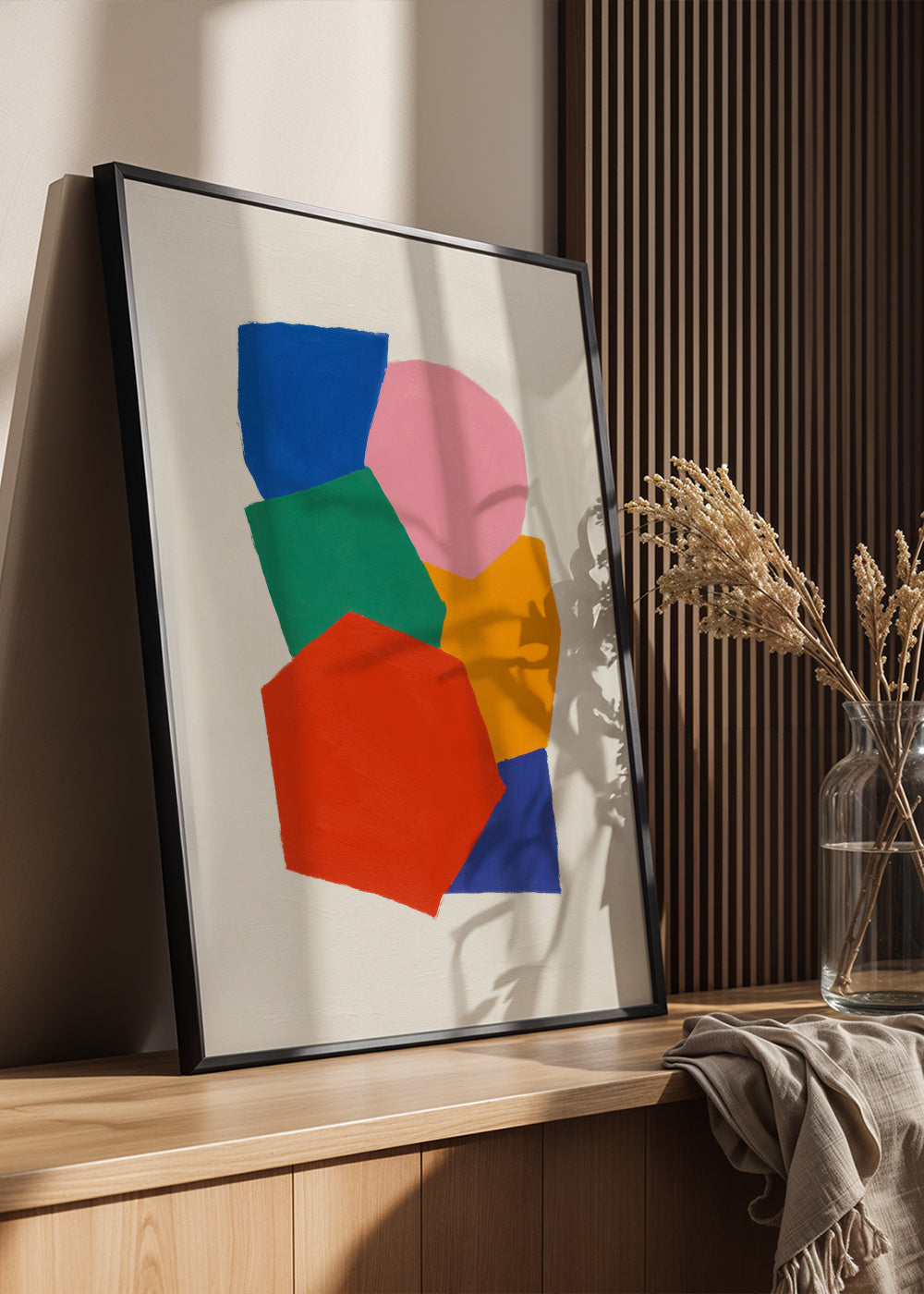 Primary Mosaic - Framed poster in an interior
