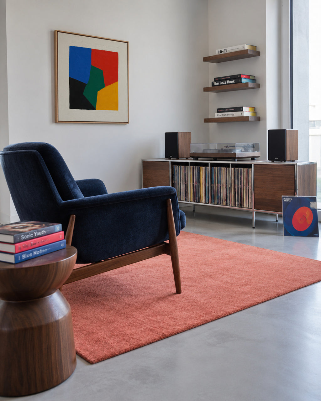 Shifted Blocks - Framed canvas in an interior