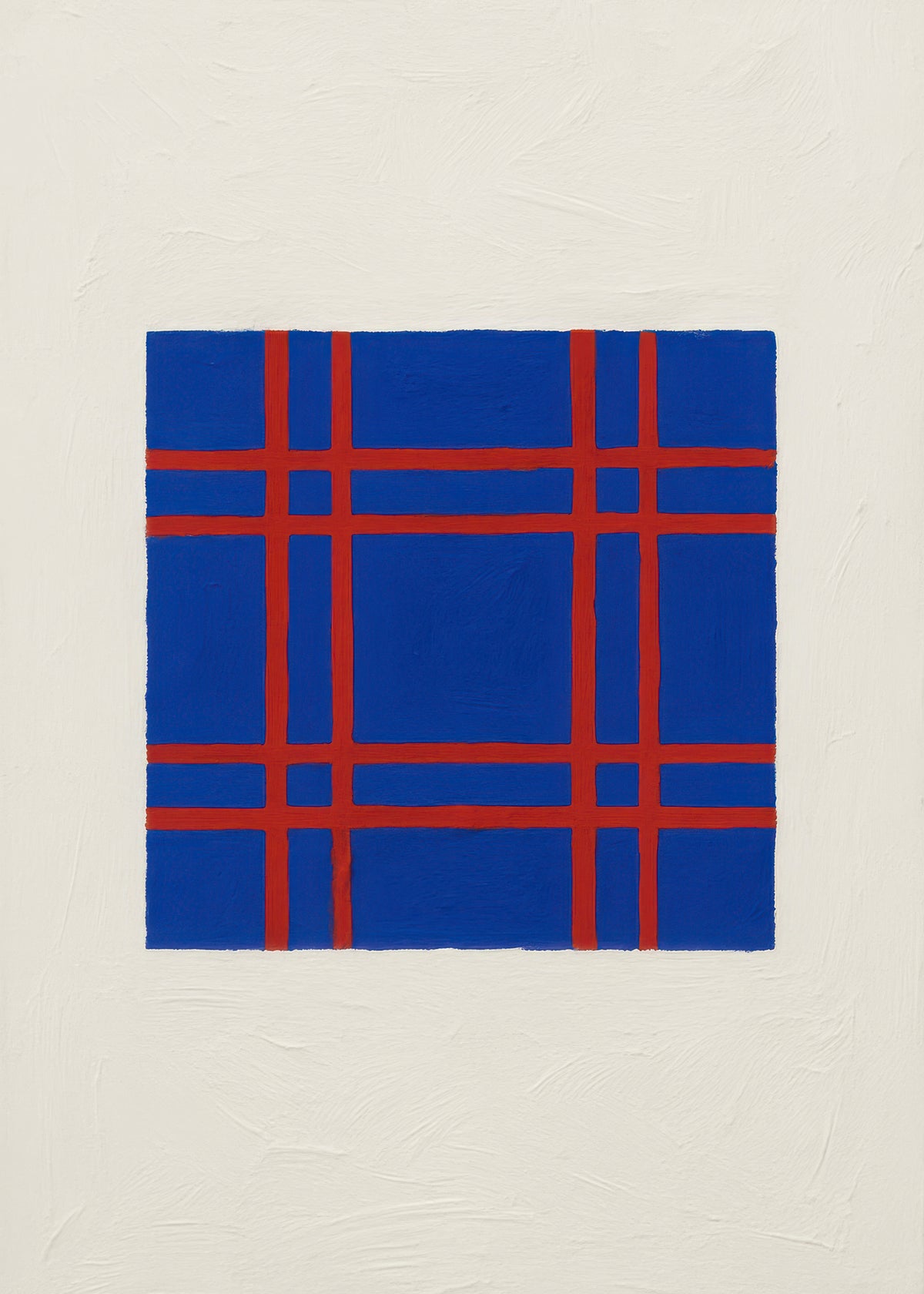 Cobalt Plaid - Unframed art print