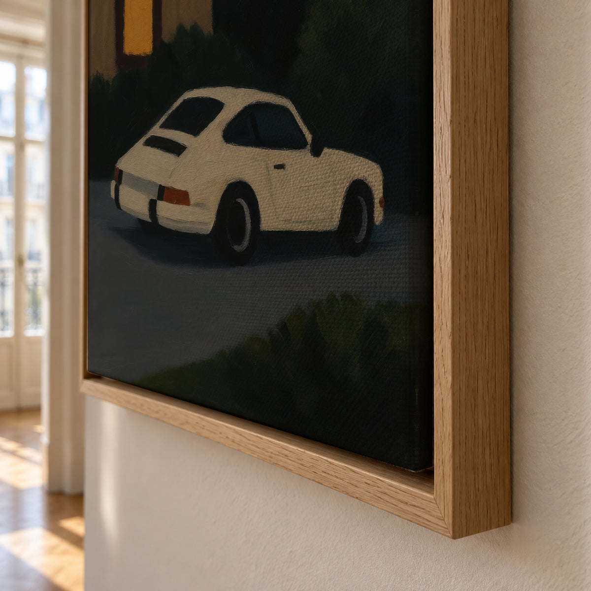Night Drive - Framed canvas detail
