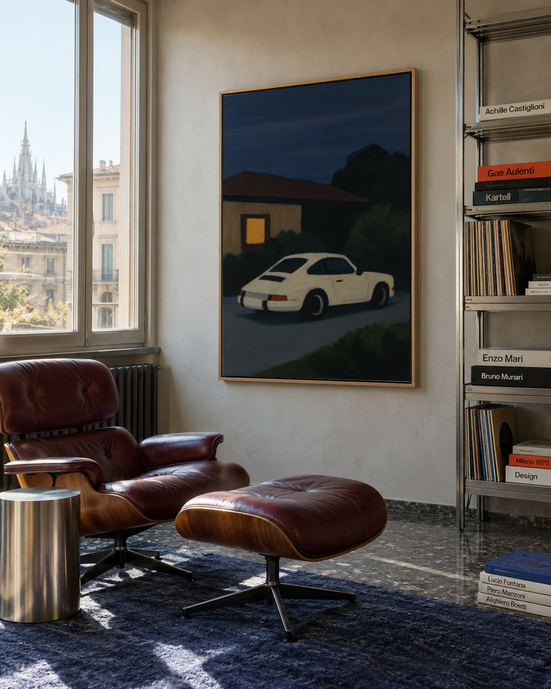 Night Drive - Framed canvas in an interior