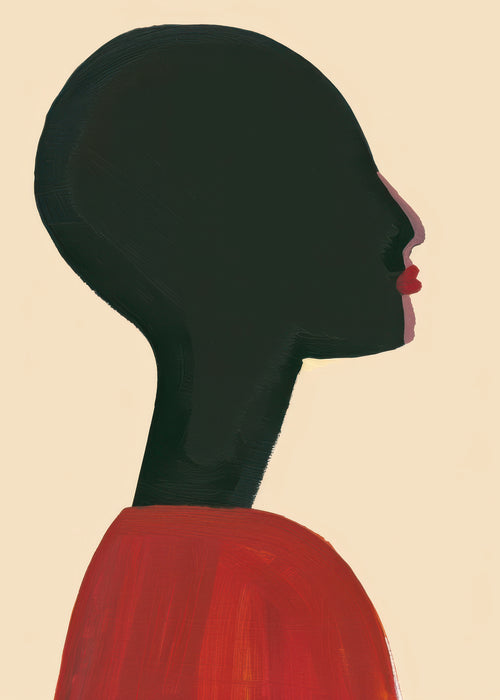 Profile in Red - Unframed art print