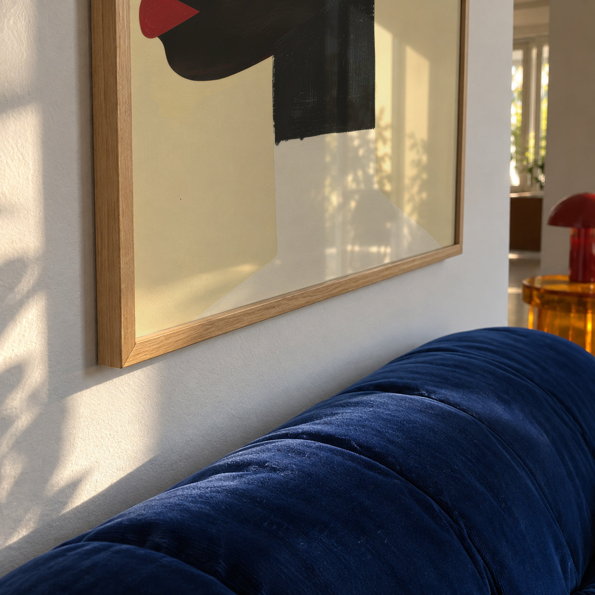 Profile in White - Framed poster detail