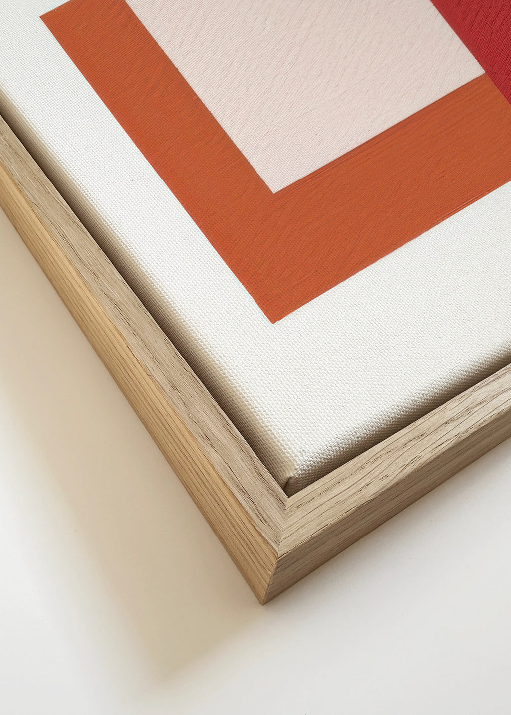 Pastel Construction V - Framed canvas detail
