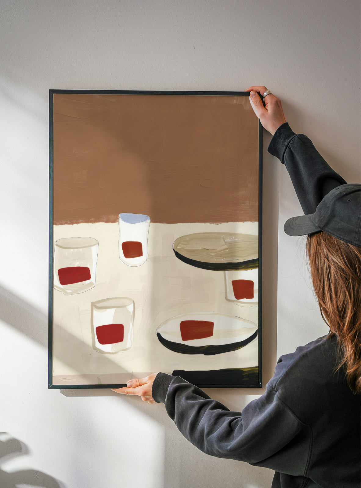 Dinner Arrangement II - Framed poster detail