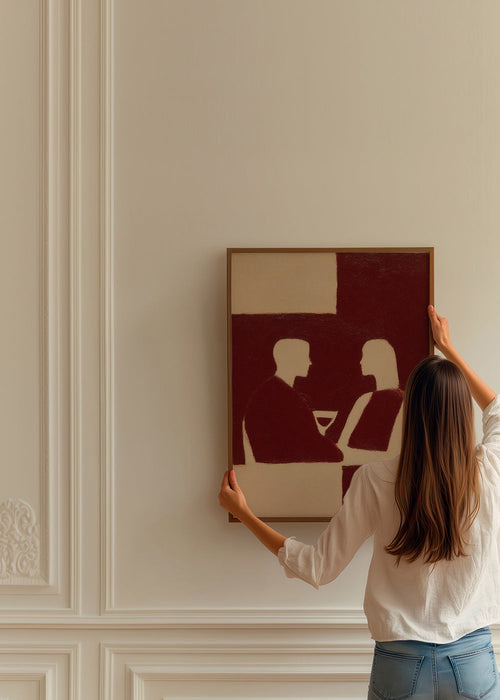 Cuadro de cocina en silueta de pareja – Product1