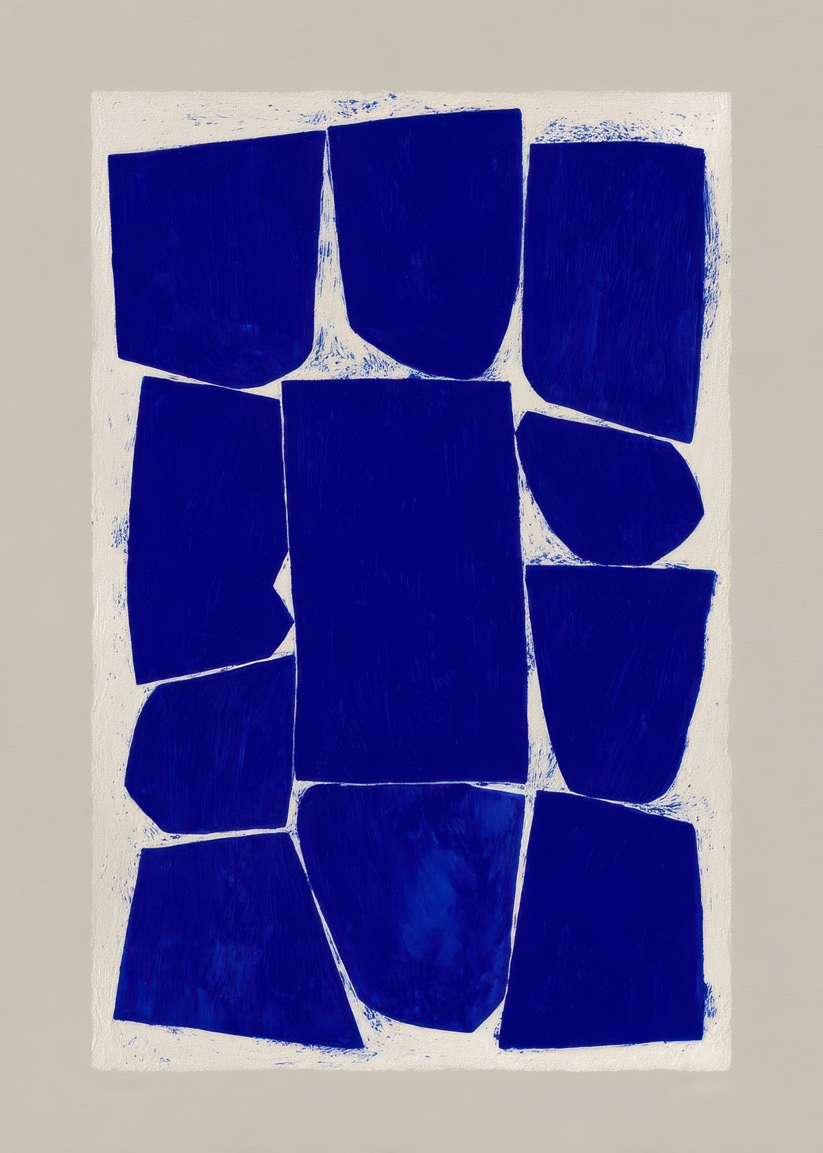 Indigo Mosaic II - Unframed art print