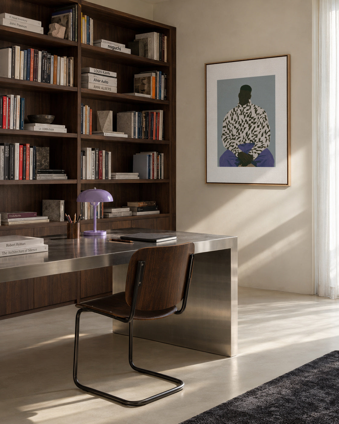 Leopard Print Shirt - Framed canvas in an interior