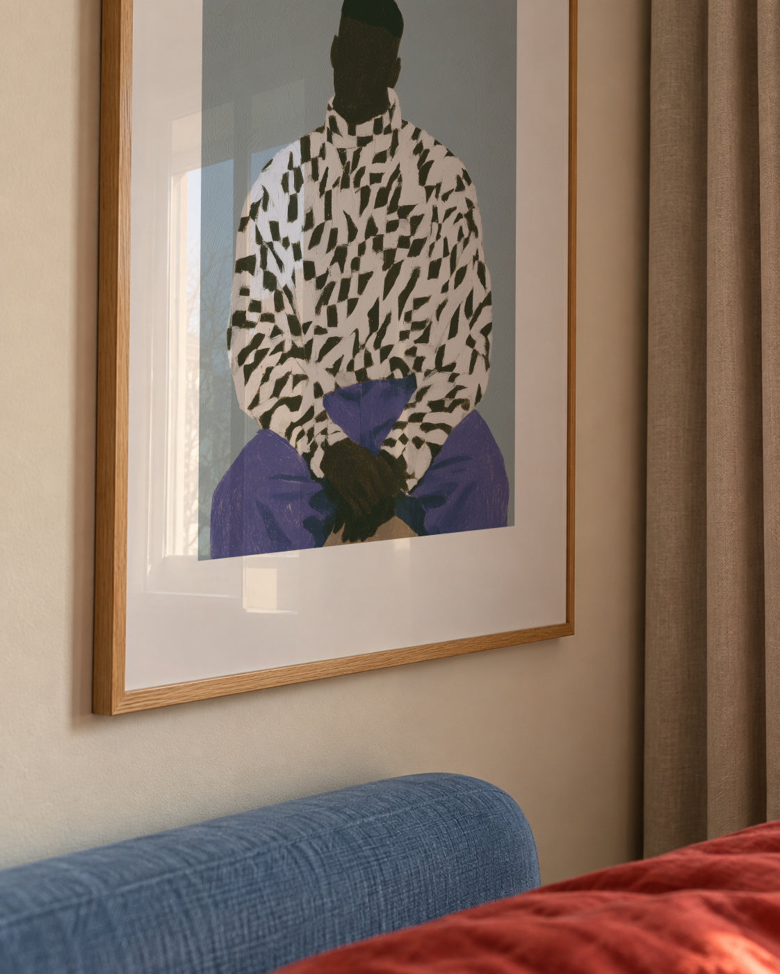 Leopard Print Shirt - Framed poster detail