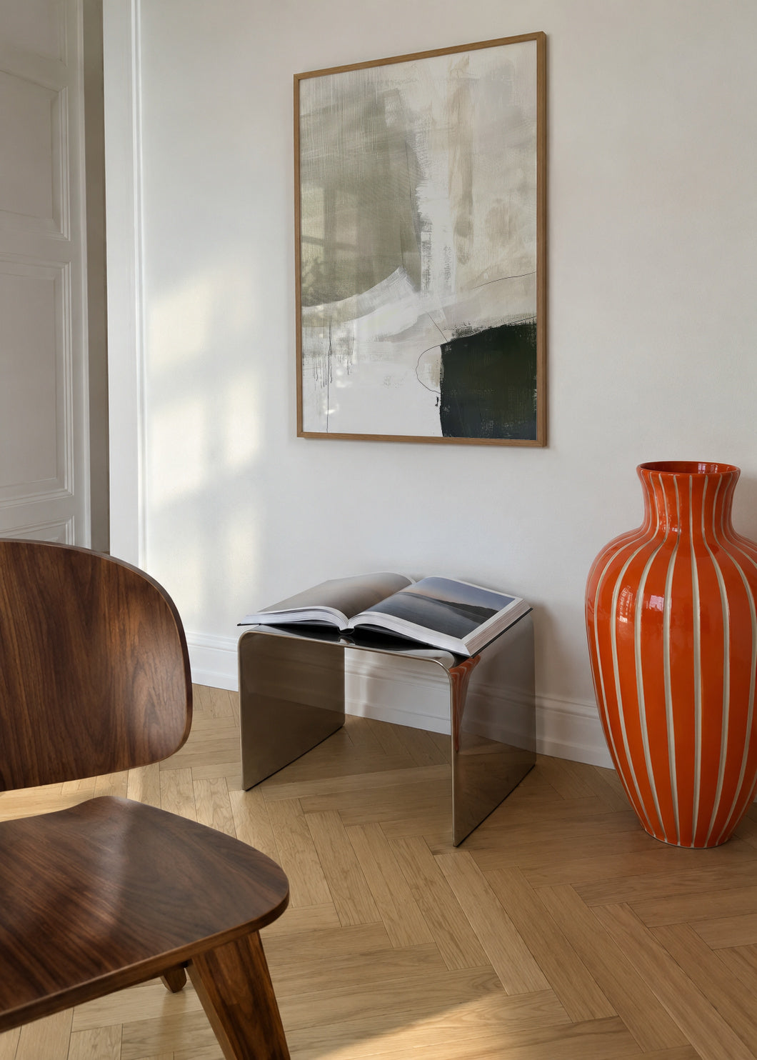 Ivory Mist - Framed poster in an interior