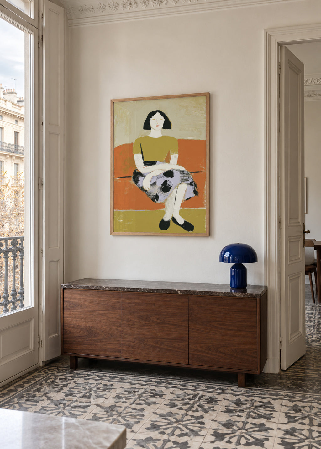Sofa stories - Framed poster in an interior