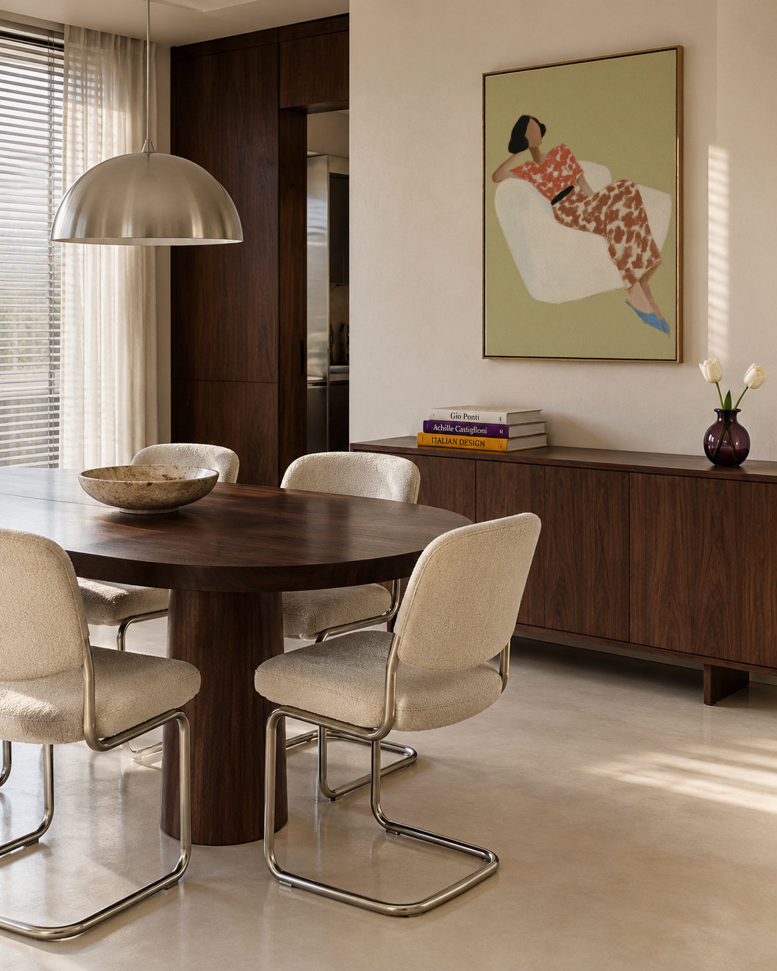 Afternoon Recline - Framed canvas in an interior