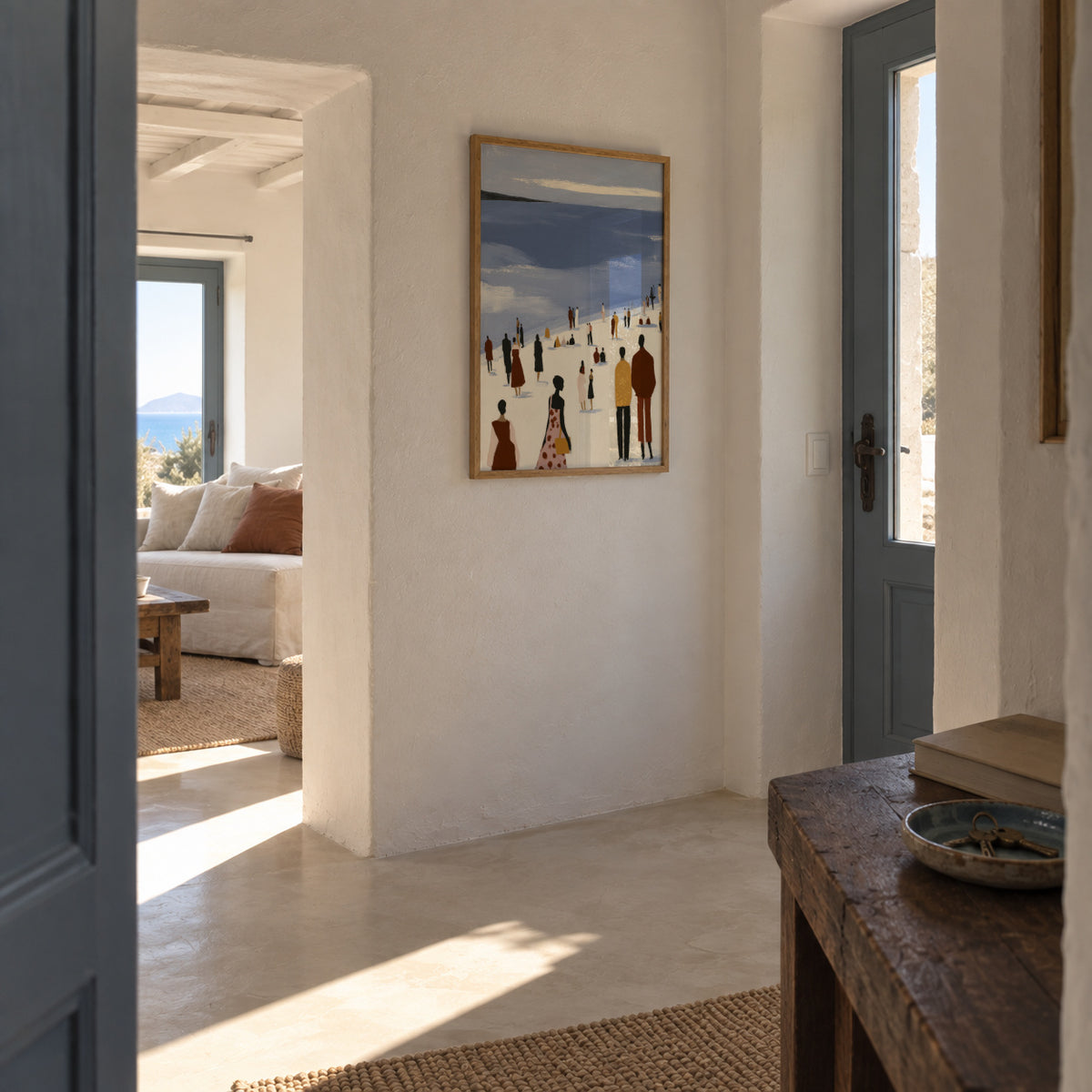 Quiet Bay - Framed poster in an interior