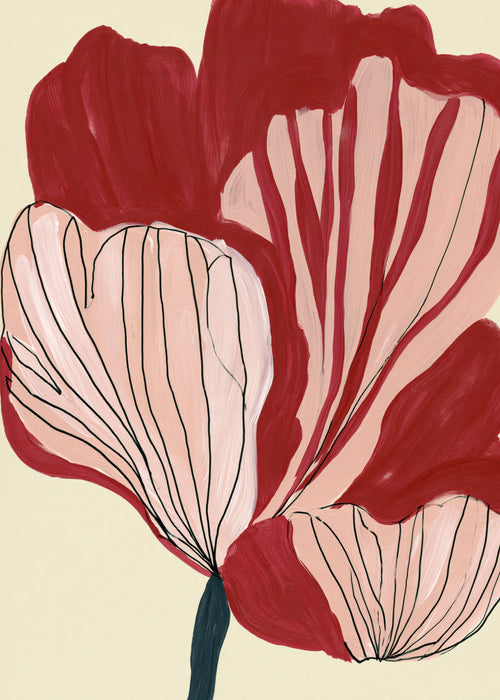 Scarlet Petals - Unframed art print
