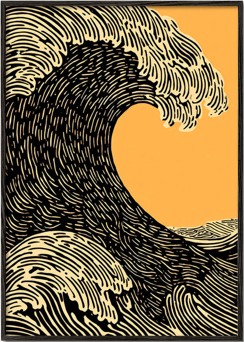 Illustration Black Wave graphic