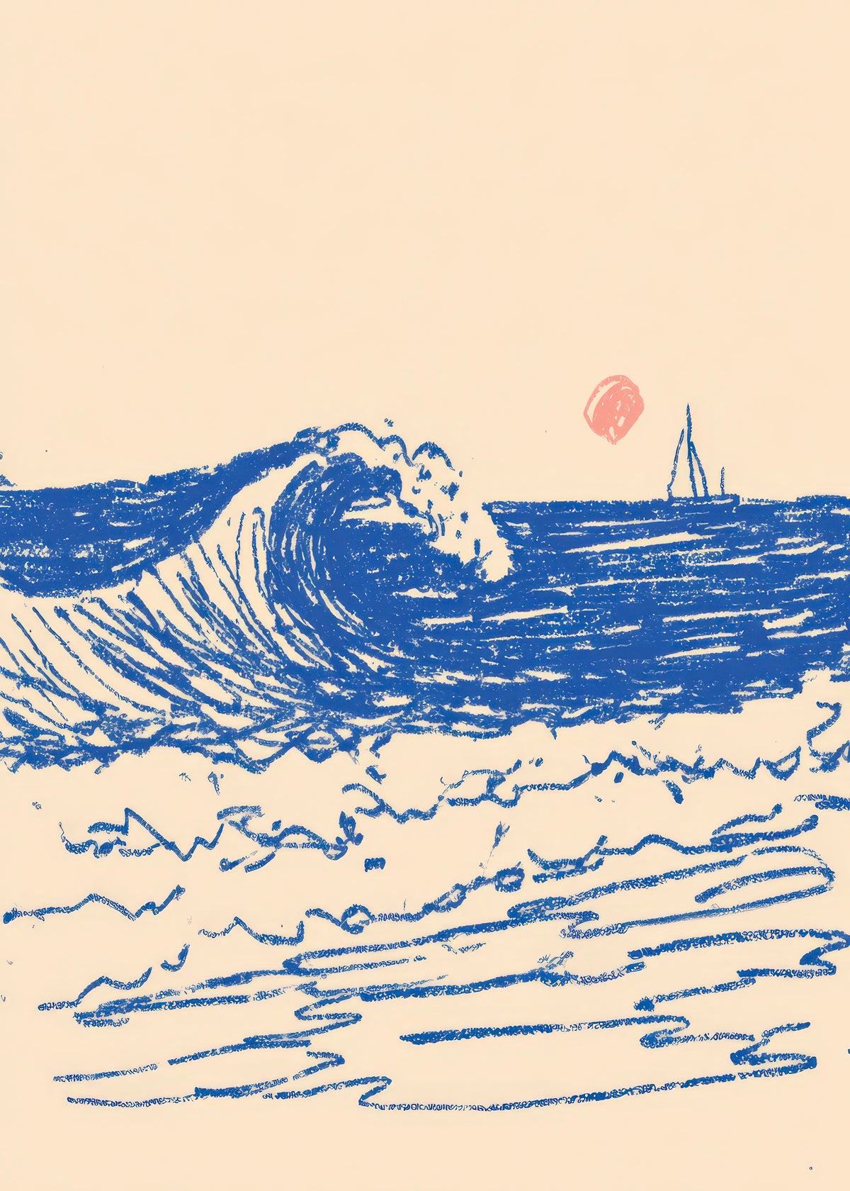 Soft Tide - Unframed art print