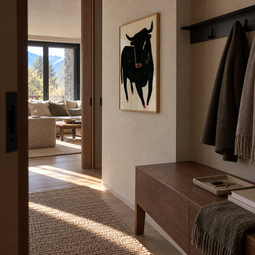 Black Bull - Framed poster in an interior