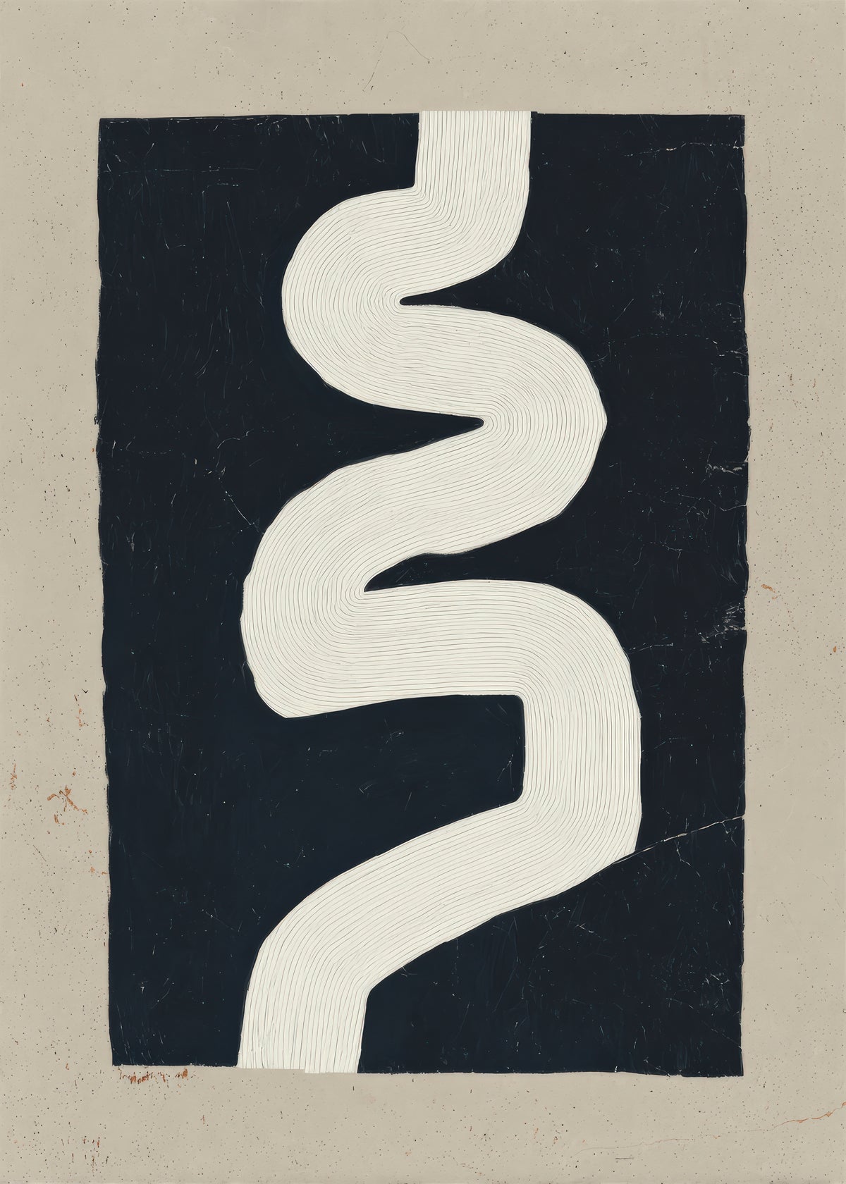 White Curve - Unframed art print