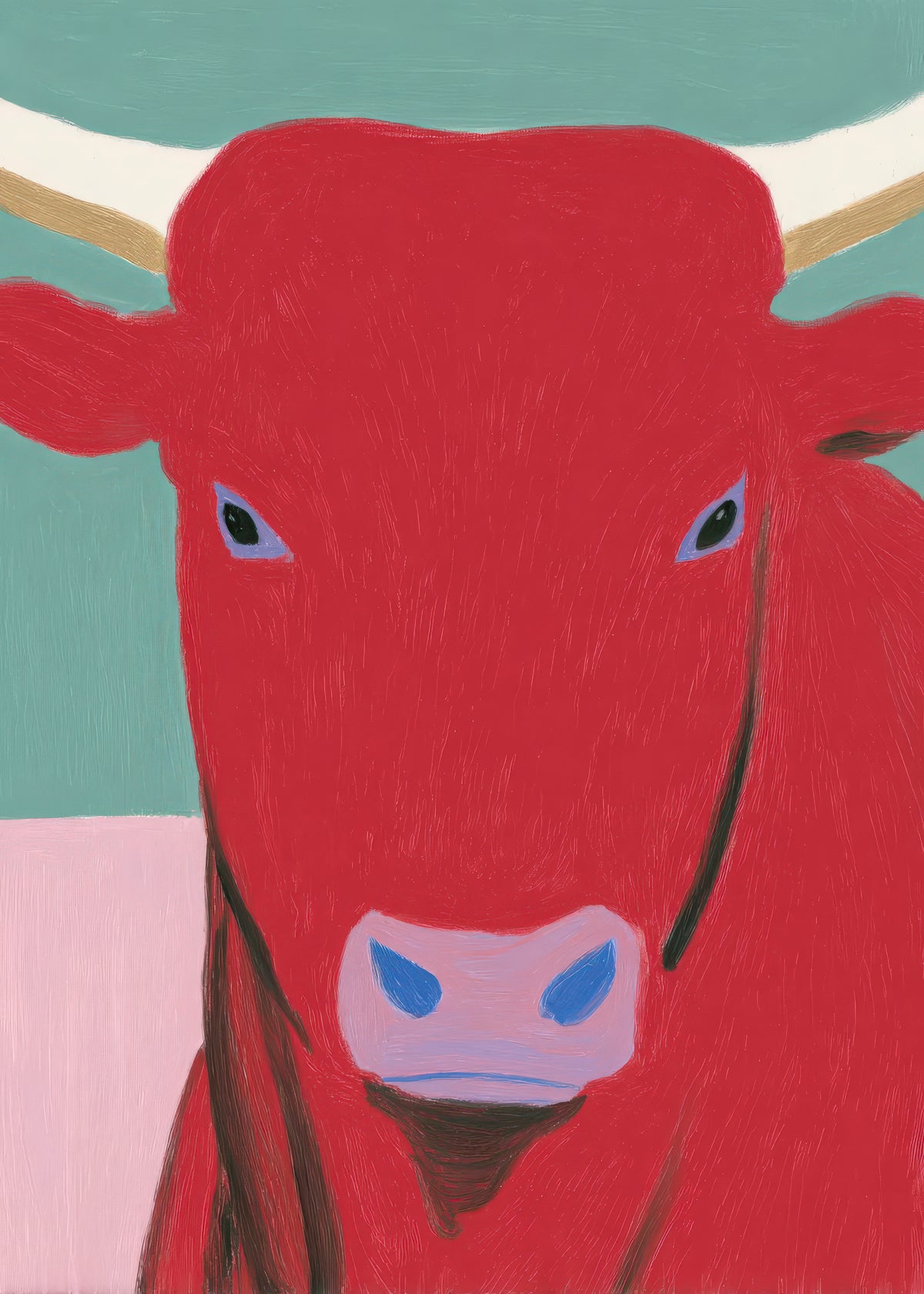 Red Bull Portrait - Unframed art print