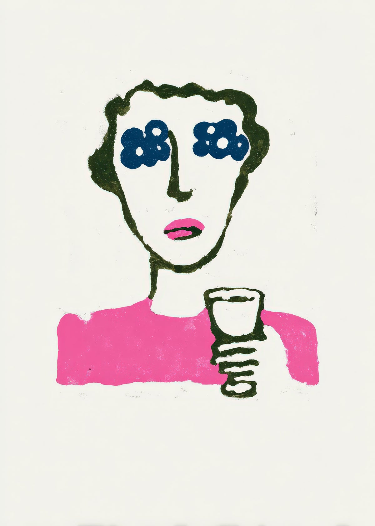 Flower Eyes - Unframed art print