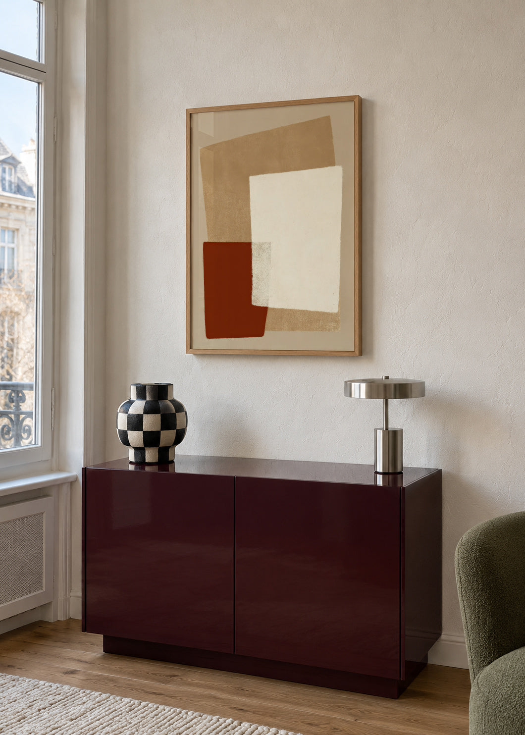 Desert Composition - Framed poster in an interior